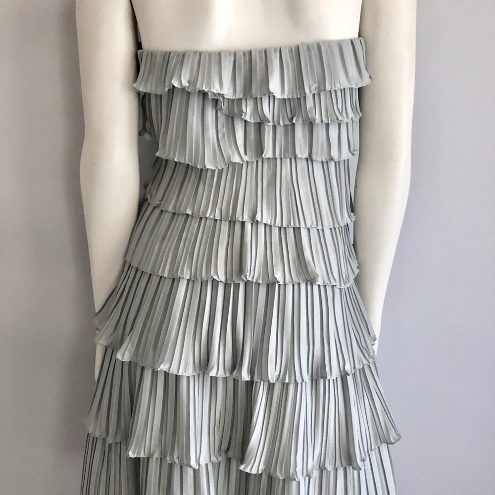 BCBGMaxAzria Gray Ruffled Mini Dress - Picture 7 of 9